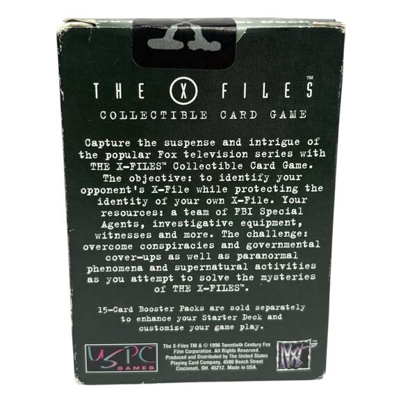 SEALED VTG 1996 "The X Files" CCG 60 Card Starter Deck Collectible Card Game NEW - Picture 3 of 10